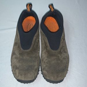 Merrell Women Moc Green Suede Hiking Shoes Size 8